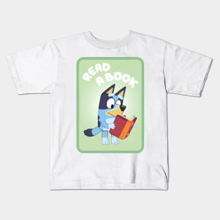 Bluey read a book Kids T-Shirt